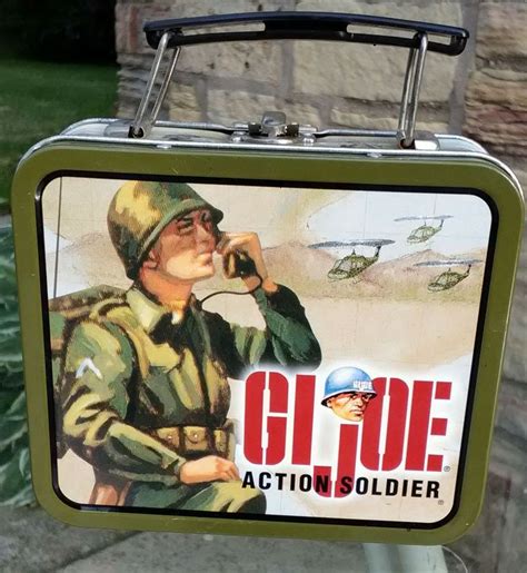 circa 1960 mattel-hasbro g.i joe metal lunch box|GI Joe Lunchbox for sale .